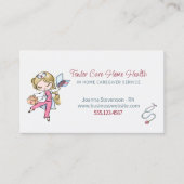 可愛いホームヘルス気にナースサービス名刺 名刺 (正面)