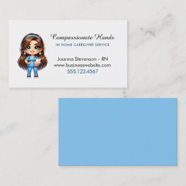 可愛いホームヘルス気にナースサービス名刺 名刺