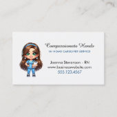 可愛いホームヘルス気にナースサービス名刺 名刺 (正面)