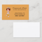 可愛いホームヘルス気にナースサービス名刺 名刺 (正面/裏面)