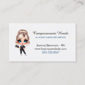 可愛いホームヘルス気にナースサービス名刺 名刺 (正面)
