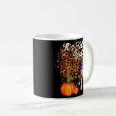 可愛いボクサー犬の秋の秋 コーヒーマグカップ (正面右)