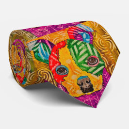 可愛いボストカラフルンテリアポップ・アートのアートネックタイ ネクタイ