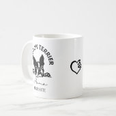 可愛いボストンテリアマムドッグ コーヒーマグカップ (正面左)