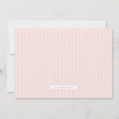 可愛いボホウォーターカラーレインボーフォト誕生日サンゴ 招待状 (裏面)