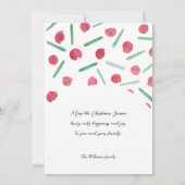 可愛いボホキャンディーケーンOne写真 招待状 (裏面)