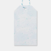 可愛いボーイブルー子供部屋ベビーシャワー ギフトタグ (裏面)