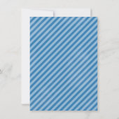 可愛いボーイ飛行機1歳パーティー 招待状 (裏面)