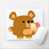 可愛いボール付き漫画クマ:)mosepad マウスパッド (マウス)