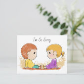 可愛いポストカードごめんなさい ポストカード (スタンド正面)