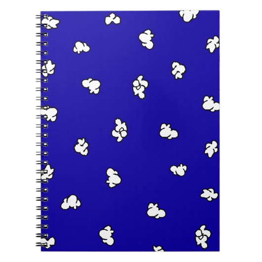 可愛いポップコーンクリップアートポップコーン漫画イメージポップコーン ノートブック (正面)