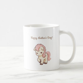 可愛いポニーもちょっと悪い子でごめんなさい コーヒーマグカップ