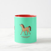 可愛いポニーベビーユアセルフ引用文 マグカップ (中央)