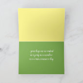 可愛いポニー、馬、自然グリーン考える、あなたの カード (内部)