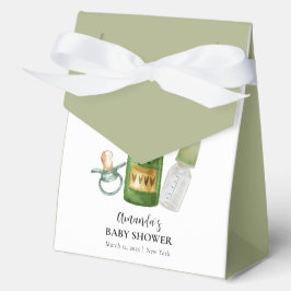 可愛いポピミニマルンシャンパンボトルベビーシャワー フェイバーボックス