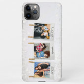 可愛いポラロイドスナップ写真コラージフレンズBFF iPhoneケース (裏面)