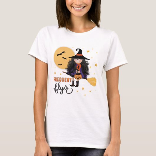 可愛いマイリーウィッチハロウィーン Tシャツ (正面)