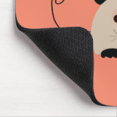 可愛いマウスでマウスパ図解入りの、写真付きのッド マウスパッド (コーナー)