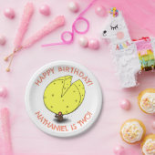 可愛いマウスチパーソナライズされたーズの誕生日 ペーパープレート (パーティー)