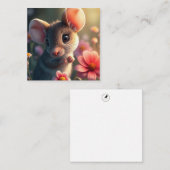 可愛いマウスノートカード ノートカード (正面/裏面)