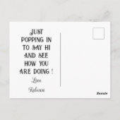 可愛いマウスハロウィン秋ハロー恋しく思ユーカード ポストカード (裏面)