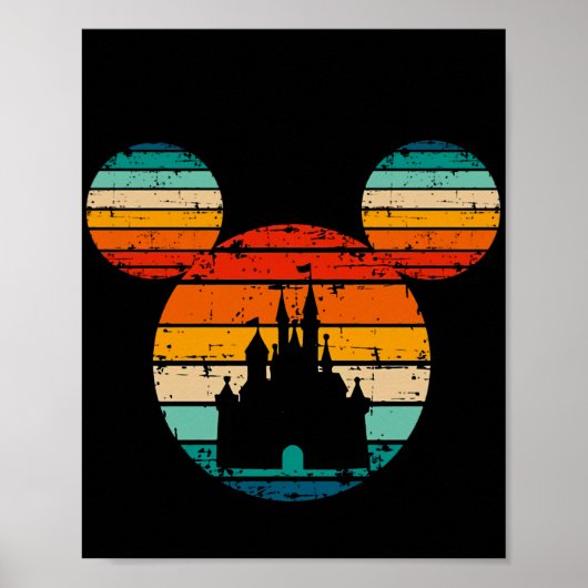 可愛いマウスパレスカートゥーンマウスファミリーキッズギフト ポスター (正面)