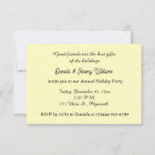 可愛いマウス祝のクリスマス – クリスマスパーティー 招待状 (裏面)