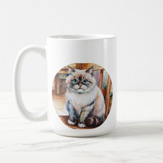 可愛いマグカップだ コーヒーマグカップ (左)