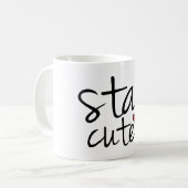 可愛いマグカップの滞在 コーヒーマグカップ (正面左)