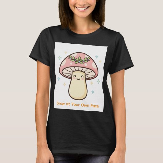 可愛いマジカルキノコ Tシャツ (正面)