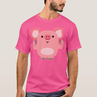 可愛いマスカレードマンガ豚Tシャツ Tシャツ