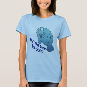 可愛いマナティ・ハガーのアニメ動物 Tシャツ