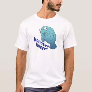 可愛いマナティ・ハガーのアニメ動物 Tシャツ