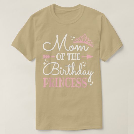 可愛いママの誕生日プリンセスおもしろいママ蛾 Tシャツ (デザイン正面)