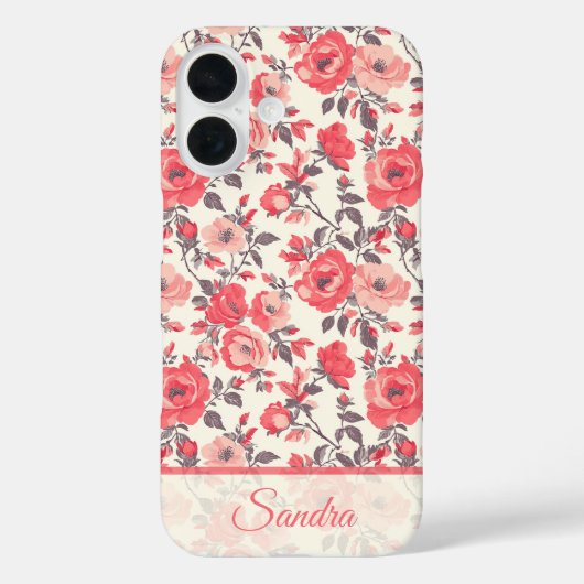 可愛いママへのギフト ばらの花 名前 Case-Mate iPhoneケース (裏面)