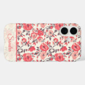 可愛いママへのギフト ばらの花 名前 Case-Mate iPhoneケース (裏面 (横))