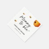 可愛いママへ赤ちゃんシャワー スタンダードカクテルナプキン (角)