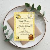 可愛いママへ赤ちゃんシャワー 招待状