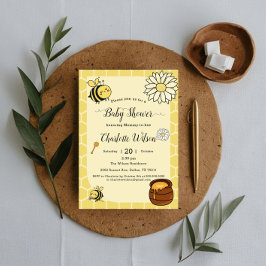 可愛いママへ赤ちゃんシャワー 招待状