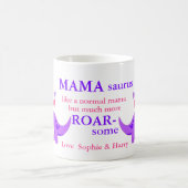 可愛いママサウルス母の日 コーヒーマグカップ (中央)