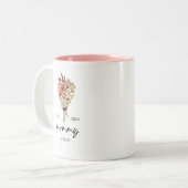 可愛いママスーザンEst 2024フローラバラ母の日 ツートーンマグカップ (正面左)