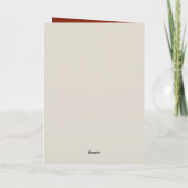 可愛いママベビー鹿カスタマイズ カード (裏面)