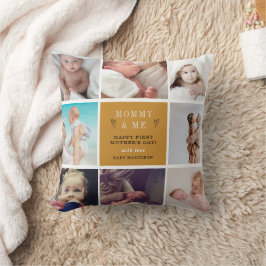 可愛いママ&マイフォトコラージュ – 1日目の母の日 クッション