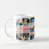 可愛いママ&ミー写真コラージュ1日目のお母さん コーヒーマグカップ (左)