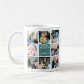 可愛いママ&ミー写真コラージュ1日目のお母さん コーヒーマグカップ (左)