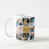 可愛いママ&ミー写真コラージュ1日目のお母さん コーヒーマグカップ (左)