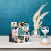 可愛いママ&ミー写真コラージュ1日目のお母さん フォトプラーク (インサイチュ)