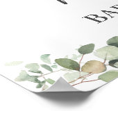 可愛いママKoalaツインズグリーンリーニュートラルベビーシャワー ポスター (角)