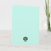 可愛いマラードアヒルの森の池シーン友情 カード (裏面)