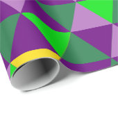 可愛いマルディグラスパターンのタイル張り ラッピングペーパー (ロールコーナー)